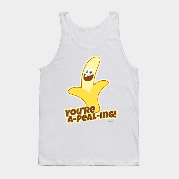 Appealing Banana Slogan Tank Top by Tshirtfort